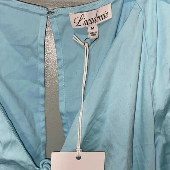 Lacademie Ilana Mini Dress In Baby Blue - Picture 4 of 4